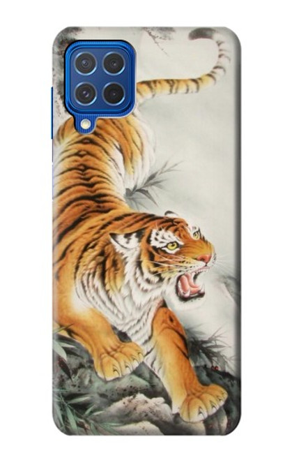 W2751 Chinese Tiger Brush Painting Hard Case and Leather Flip Case For Samsung Galaxy M62