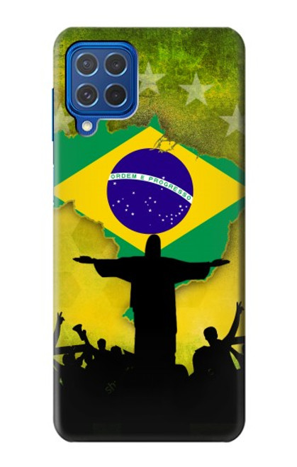 W2981 Brazil Football Soccer Hard Case and Leather Flip Case For Samsung Galaxy M62