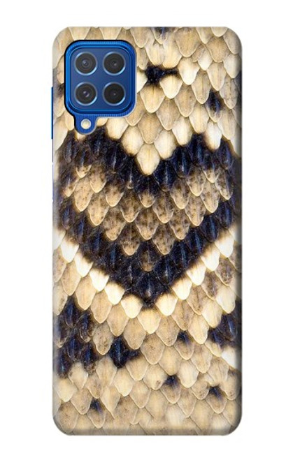 W3417 Diamond Rattle Snake Graphic Print Hard Case and Leather Flip Case For Samsung Galaxy M62