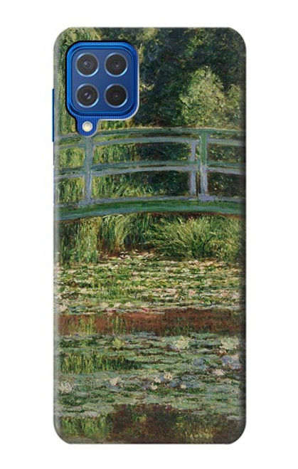 W3674 Claude Monet Footbridge and Water Lily Pool Hard Case and Leather Flip Case For Samsung Galaxy M62