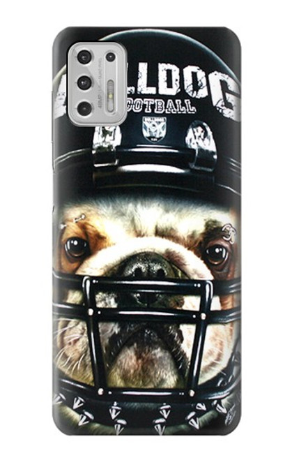 W0098 Bulldog American Football Hard Case and Leather Flip Case For Motorola Moto G Stylus (2021)