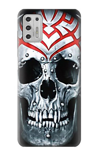 W0223 Vampire Skull Tattoo Hard Case and Leather Flip Case For Motorola Moto G Stylus (2021)