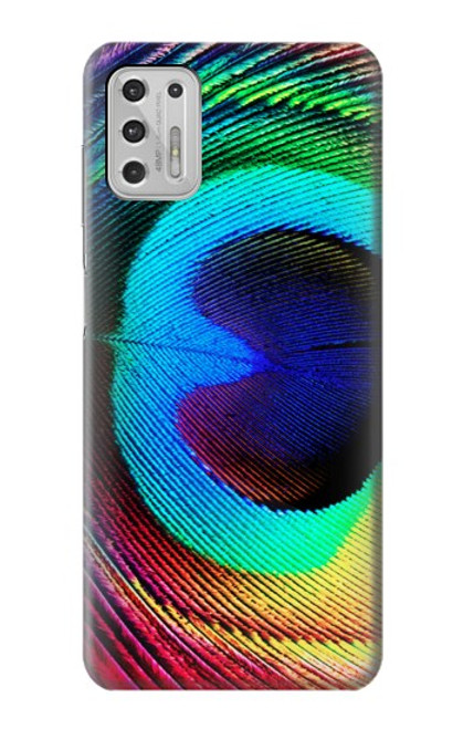 W0511 Peacock Hard Case and Leather Flip Case For Motorola Moto G Stylus (2021)