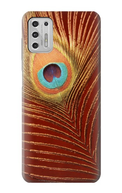 W0512 Peacock Hard Case and Leather Flip Case For Motorola Moto G Stylus (2021)