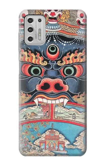 W0572 Tibet Art Hard Case and Leather Flip Case For Motorola Moto G Stylus (2021)