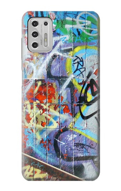 W0588 Wall Graffiti Hard Case and Leather Flip Case For Motorola Moto G Stylus (2021)