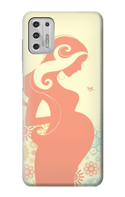 W0815 Pregnant Art Hard Case and Leather Flip Case For Motorola Moto G Stylus (2021)