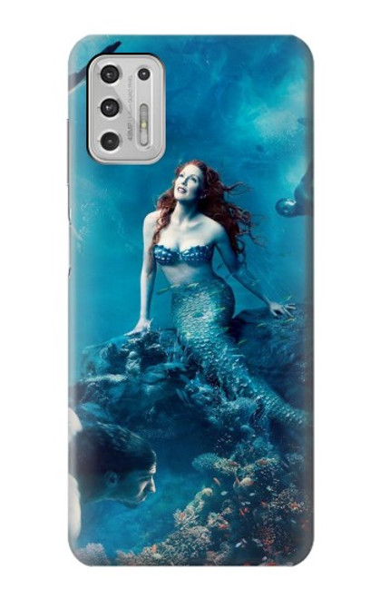 W0899 Mermaid Hard Case and Leather Flip Case For Motorola Moto G Stylus (2021)