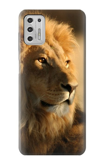 W1046 Lion King of Forest Hard Case and Leather Flip Case For Motorola Moto G Stylus (2021)