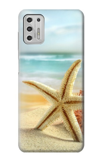 W1117 Starfish on the Beach Hard Case and Leather Flip Case For Motorola Moto G Stylus (2021)