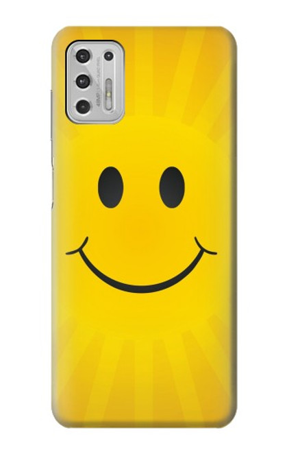 W1146 Yellow Sun Smile Hard Case and Leather Flip Case For Motorola Moto G Stylus (2021)