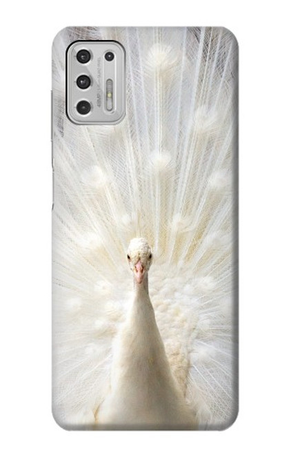 W1980 White Peacock Hard Case and Leather Flip Case For Motorola Moto G Stylus (2021)