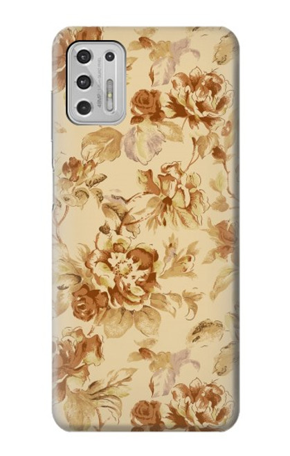 W2180 Flower Floral Vintage Pattern Hard Case and Leather Flip Case For Motorola Moto G Stylus (2021)