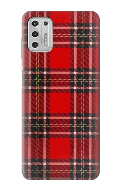 W2374 Tartan Red Pattern Hard Case and Leather Flip Case For Motorola Moto G Stylus (2021)