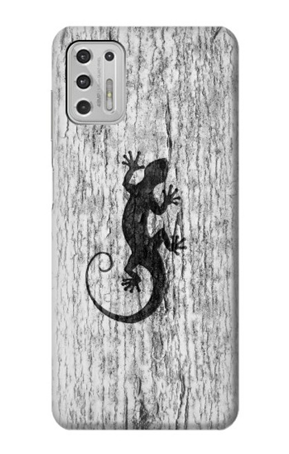 W2446 Gecko Wood Graphic Printed Hard Case and Leather Flip Case For Motorola Moto G Stylus (2021)