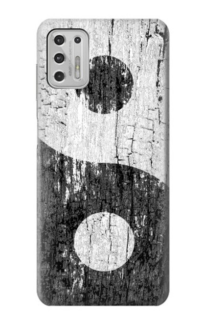 W2489 Yin Yang Wood Graphic Printed Hard Case and Leather Flip Case For Motorola Moto G Stylus (2021)