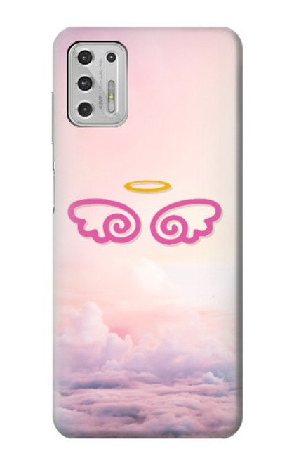 W2514 Cute Angel Wings Hard Case and Leather Flip Case For Motorola Moto G Stylus (2021)