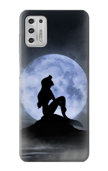 W2668 Mermaid Silhouette Moon Night Hard Case and Leather Flip Case For Motorola Moto G Stylus (2021)