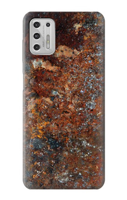 W2714 Rust Steel Texture Graphic Printed Hard Case and Leather Flip Case For Motorola Moto G Stylus (2021)