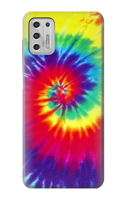 W2884 Tie Dye Swirl Color Hard Case and Leather Flip Case For Motorola Moto G Stylus (2021)