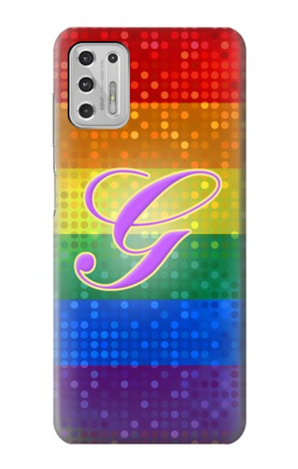 W2899 Rainbow LGBT Gay Pride Flag Hard Case and Leather Flip Case For Motorola Moto G Stylus (2021)