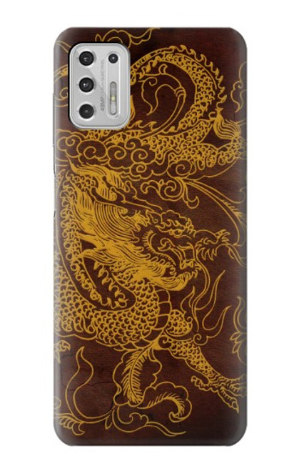 W2911 Chinese Dragon Hard Case and Leather Flip Case For Motorola Moto G Stylus (2021)