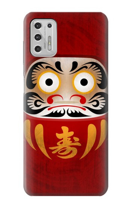 W3023 Japan Good Luck Daruma Doll Hard Case and Leather Flip Case For Motorola Moto G Stylus (2021)