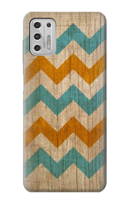 W3033 Vintage Wood Chevron Graphic Printed Hard Case and Leather Flip Case For Motorola Moto G Stylus (2021)