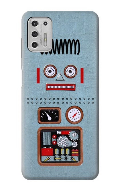 W3040 Retro Robot Toy Hard Case and Leather Flip Case For Motorola Moto G Stylus (2021)