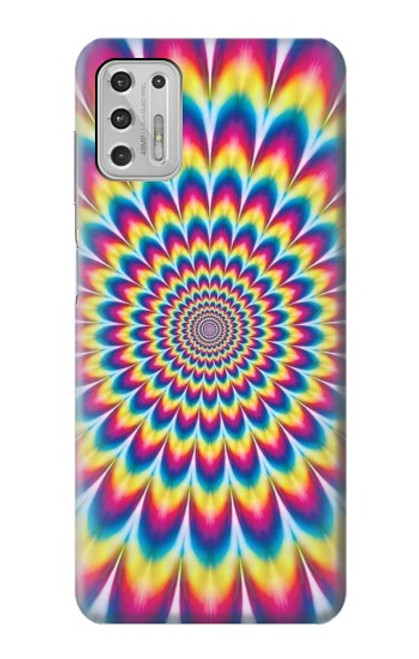 W3162 Colorful Psychedelic Hard Case and Leather Flip Case For Motorola Moto G Stylus (2021)