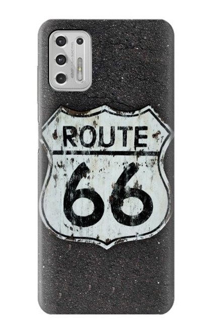 W3207 Route 66 Sign Hard Case and Leather Flip Case For Motorola Moto G Stylus (2021)