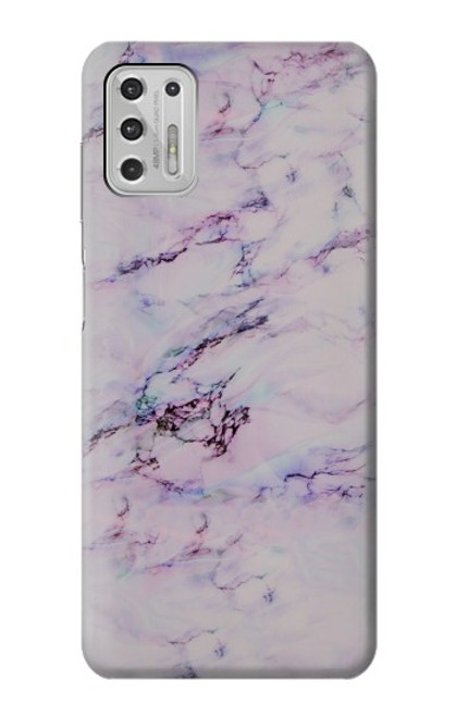 W3215 Seamless Pink Marble Hard Case and Leather Flip Case For Motorola Moto G Stylus (2021)