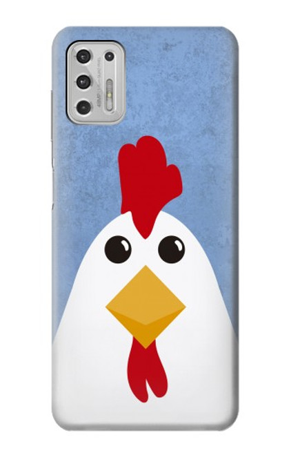 W3254 Chicken Cartoon Hard Case and Leather Flip Case For Motorola Moto G Stylus (2021)