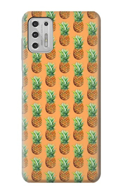 W3258 Pineapple Pattern Hard Case and Leather Flip Case For Motorola Moto G Stylus (2021)