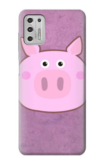 W3269 Pig Cartoon Hard Case and Leather Flip Case For Motorola Moto G Stylus (2021)