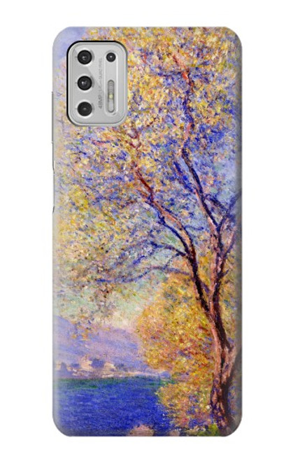 W3339 Claude Monet Antibes Seen from the Salis Gardens Hard Case and Leather Flip Case For Motorola Moto G Stylus (2021)