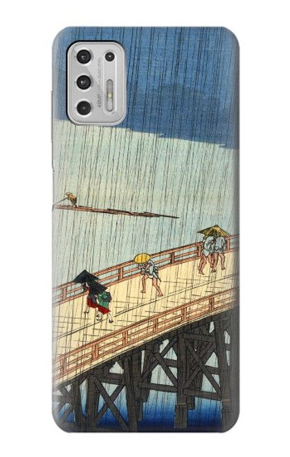 W3347 Utagawa Hiroshige Sudden shower Hard Case and Leather Flip Case For Motorola Moto G Stylus (2021)