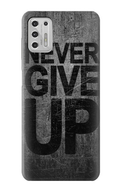 W3367 Never Give Up Hard Case and Leather Flip Case For Motorola Moto G Stylus (2021)