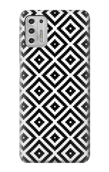 W3424 Ruta Pattern Hard Case and Leather Flip Case For Motorola Moto G Stylus (2021)