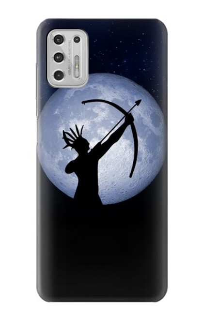 W3489 Indian Hunter Moon Hard Case and Leather Flip Case For Motorola Moto G Stylus (2021)