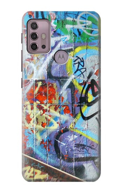 W0588 Wall Graffiti Hard Case and Leather Flip Case For Motorola Moto G30, G20, G10