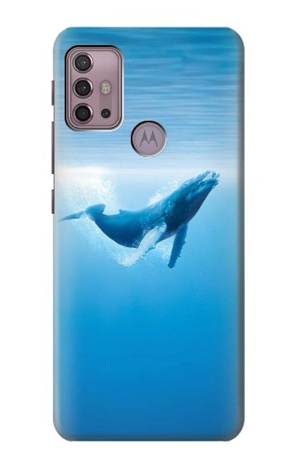 W0843 Blue Whale Hard Case and Leather Flip Case For Motorola Moto G30, G20, G10