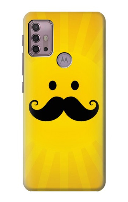 W1145 Yellow Mustache Sun Hard Case and Leather Flip Case For Motorola Moto G30, G20, G10