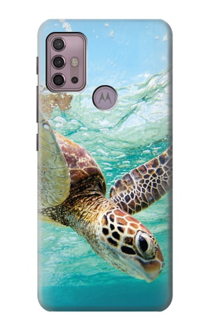 W1377 Ocean Sea Turtle Hard Case and Leather Flip Case For Motorola Moto G30, G20, G10