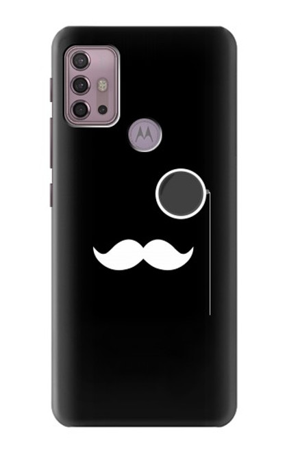 W1946 Sir Mustache Minimalism Hard Case and Leather Flip Case For Motorola Moto G30, G20, G10