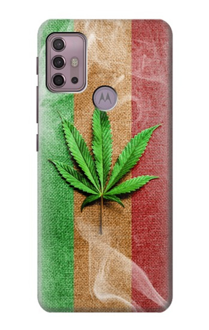 W2109 Marijuana Rasta Flag Hard Case and Leather Flip Case For Motorola Moto G30, G20, G10