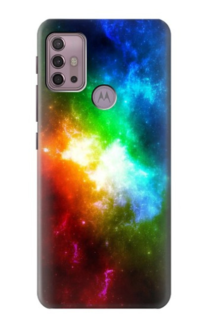 W2312 Colorful Rainbow Space Galaxy Hard Case and Leather Flip Case For Motorola Moto G30, G20, G10