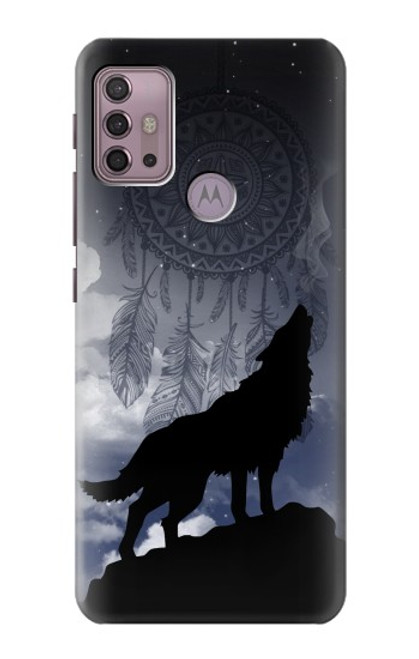 W3011 Dream Catcher Wolf Howling Hard Case and Leather Flip Case For Motorola Moto G30, G20, G10