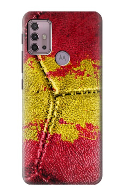 W3315 Spain Flag Vintage Football Graphic Hard Case and Leather Flip Case For Motorola Moto G30, G20, G10