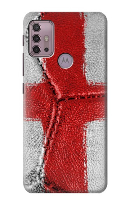 W3316 England Flag Vintage Football Graphic Hard Case and Leather Flip Case For Motorola Moto G30, G20, G10